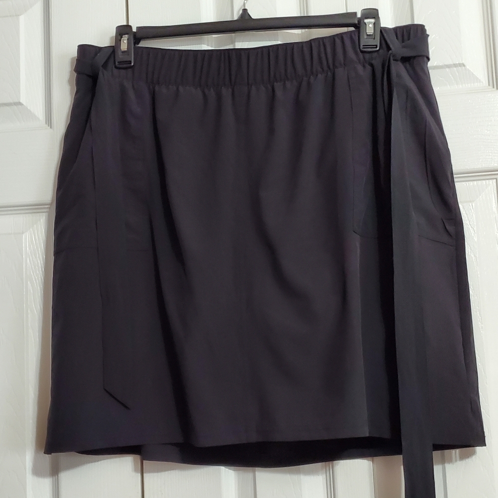 Talbots 2X Black "wrap" Skort. NWOT